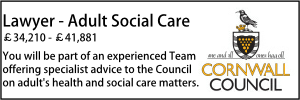 Cornwall dec 21 Lawyer adult social care