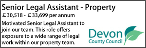 Devon Senior Legal Assistant Property