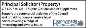 Runnymede Principal Solicitor (Property)