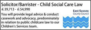 Solicitor/Barrister - Child Social Care Law