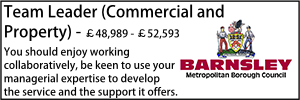 barnsley team leader commercial and property
