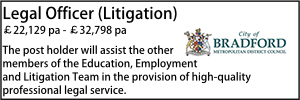 bradford legal officer litigation june 22