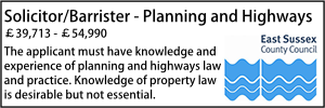 East sussex solicitor / barrister planning and highways