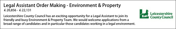 leicestershire full time legal assistant