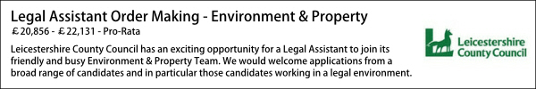 leicestershire may 22 legal assistant 