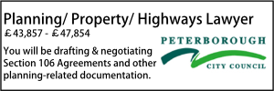 Peterborough jan 22 Planning/ Property/ Highways Lawyer