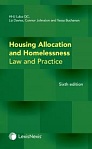 housing allocation and homelessness law practice sixth edition with cdrom 9781784734329