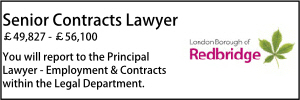 Redbridge senior contracts lawyer
