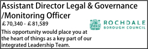 Assistant Director Legal & Governance/Monitoring Officer