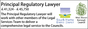 south hams principal regulatory lawyer