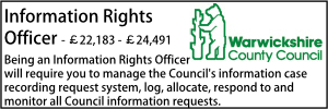 warwickshire jan 22 information rights officer