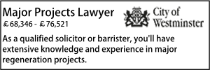 Westminster jan 22 major projects lawyer